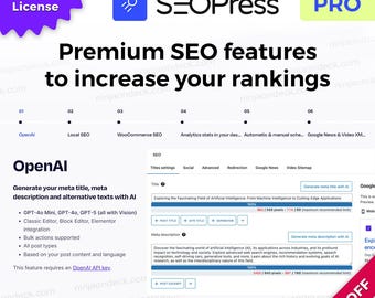 SEOPress Pro ‒ 1 jaar/2 jaar ‒ WordPress SEO-plug-in