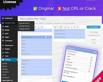 AME Pro ‒ Lifetime ‒ Wtyczka WordPress do edytora menu administratora