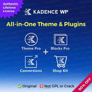 Kadence Ultimate ‒ Lifetime/1-Year ‒ WordPress WooCommerce Plugin & Theme