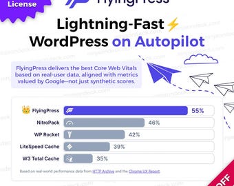 FlyingPress ‒ 1-Year/2-Year ‒ WordPress Speed Optimization Plugin