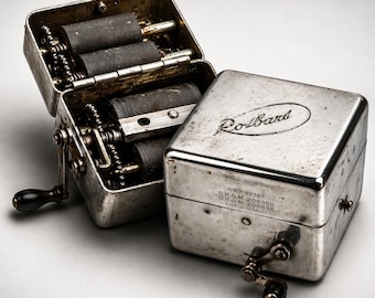 Mechanischer Rasierklingen Wetzstahl Antik DRP DRGM Patent Streichmaschine Solingen 1920er Jahre