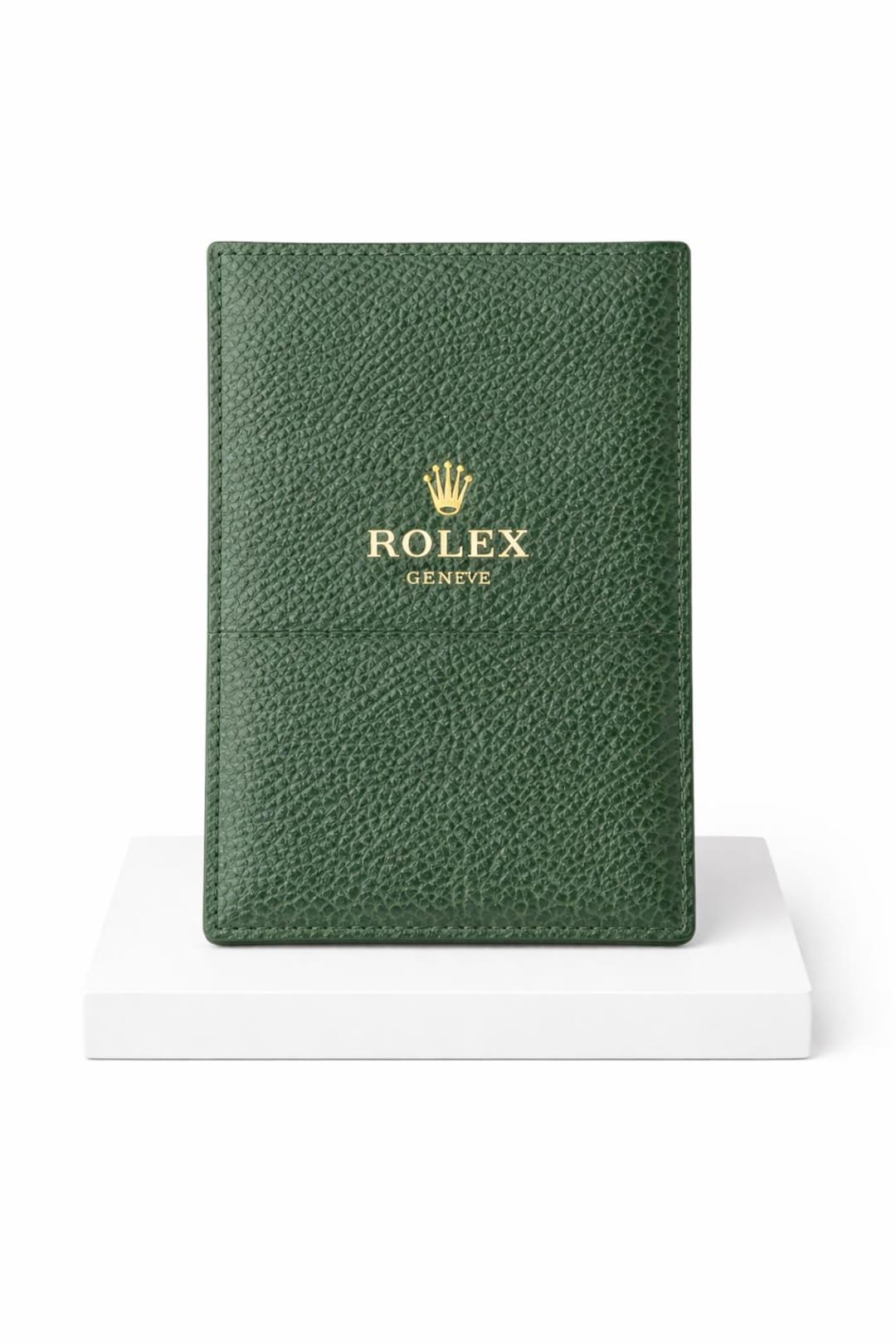 Green Leather Rolex Card Holder Vintage Rolex Geneva Switzerland