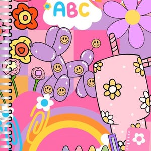 Pack of 10 Digital Covers for Notebooks and Journals – Modern and Colorful Designs – Instant Download