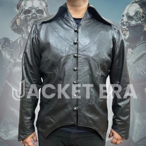 Inspired by The Band Ghost Papa V Perpetua Leather jacket | Papa Emeritus Concert Outfit | Vintage Leather Jacket