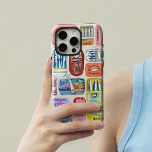 Retro Sardine Can MagSafe Phone Case Compatible with iPhone 17, 16, 15, 14, 13, 12, 11, Pro Max, Plus, Samsung Galaxy S25, S24, S23
