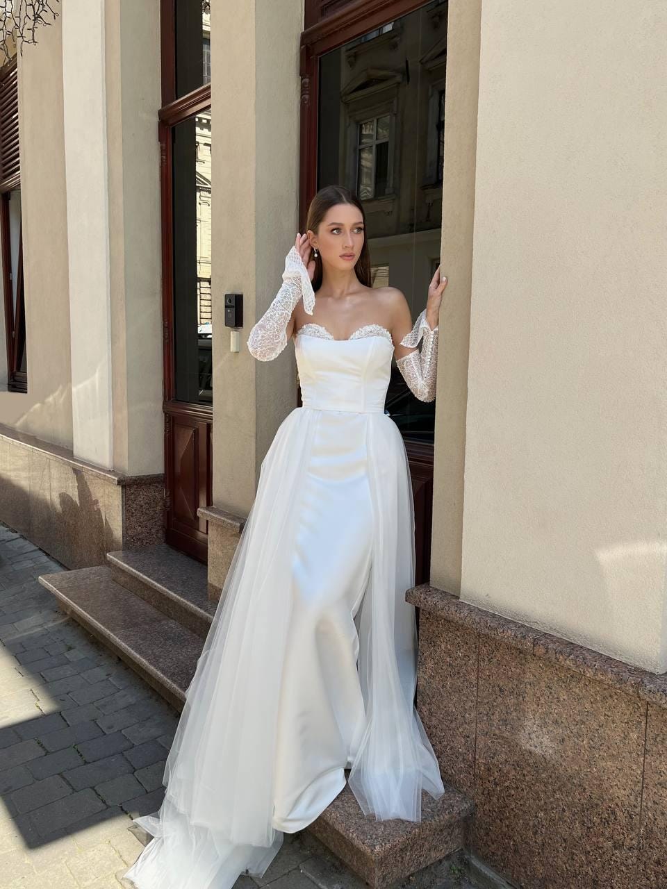 Second Wedding Dress Long Sleeve - Etsy