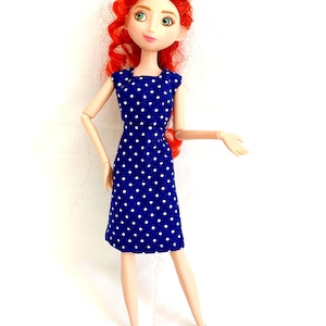 Barbie Navy Dress - Etsy Barbie Navy Dress - Etsy
