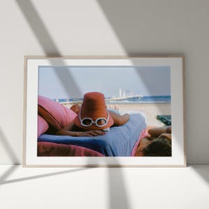 Plakat „Slim Aarons opalający się w Wenecji”, odbitki fotografii vintage zdjęcie 3