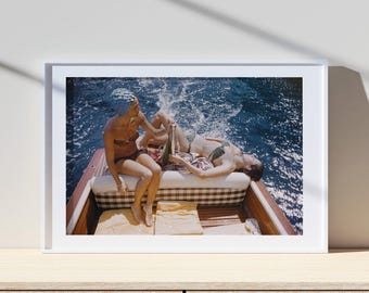 La Dolce Vita- Vuccino &Rava Capri Print Poster, Vintage Print, Photography Prints, High Society Photo Print, Museum Quality