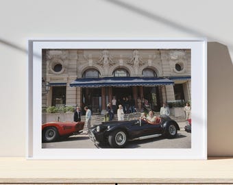 Slim Aarons Hotel De Paris In Monaco Print Poster, Vintage Print, Photography Prints, High Society Photo Print, Museum Quality Photo Print