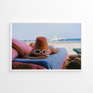 Plakat „Slim Aarons opalający się w Wenecji”, odbitki fotografii vintage zdjęcie 2