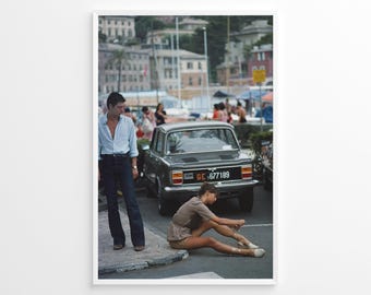 Slim Aarons Summer Port Life 1977 Poster, Vintage Print, Photography Prints, High Society Photo Print, Museum Quality Photo Print
