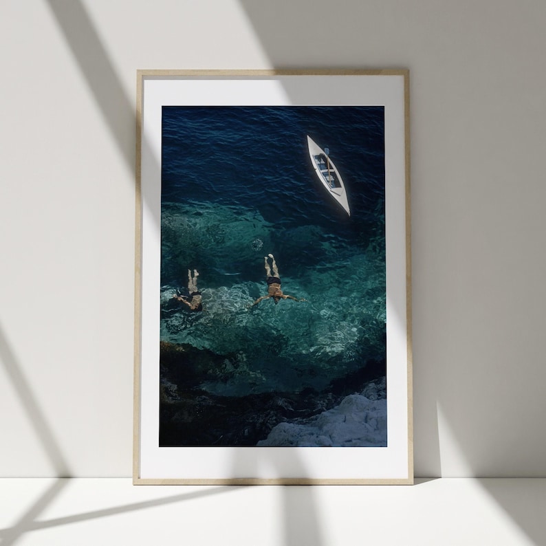 Slim Aarons Capri Holiday Poster, Vintage Print, Photography Prints, High Society Photo Print, Museum Quality Photo Print image 3