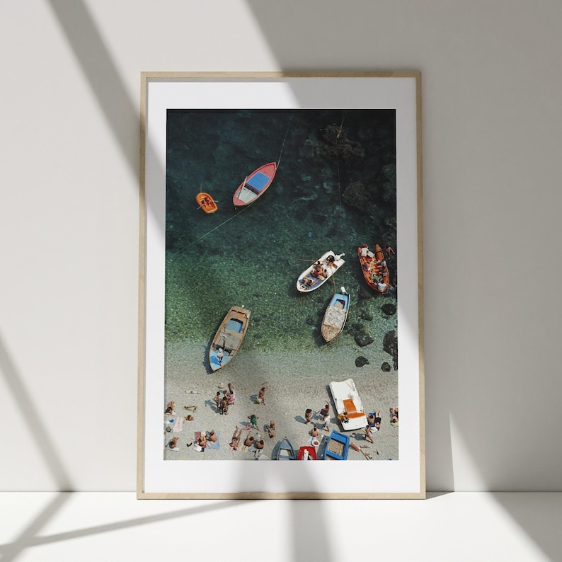 Slim Aarons Conca dei Marini Print Poster, Vintage Print, Photography Prints, High Society Photo Print, Museum Quality Photo Print image 3