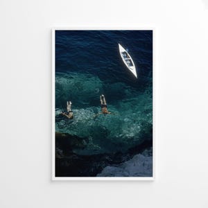 Slim Aarons Capri Holiday Poster, Vintage Print, Photography Prints, High Society Photo Print, Museum Quality Photo Print image 1