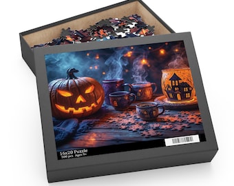 Spooky Halloween Jigsaw Puzzle – 500-Piece Family Fun