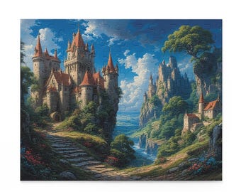 Mystical Castle Jigsaw Puzzle: Fantasy Theme Gift