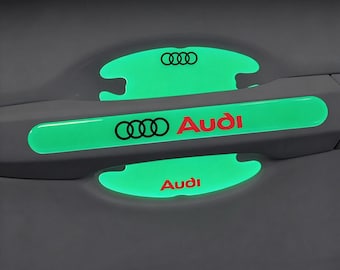 Glow In The Dark Handle Protection Stickers, Audi Accessories, Silicone, Around Exterior Door Recesses