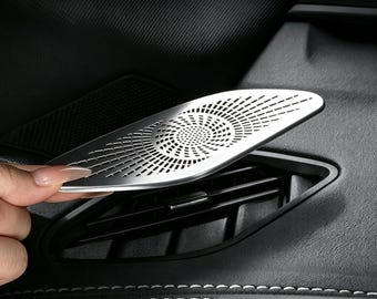 Dashboard Vent Protector Cover, For Audi owner, Metal Interior Trim, For Instrument Panel Air Outlet