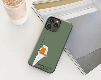 Silly Goose Phone Case Funny Animal Cover with iPhone 17 16 15 14 13 12 Plus Pro Max, compatible with Samsung S25 S24 S23 S22 Plus Ultra.