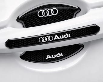 Car Door Handle Protector Stickers For Audi Drivers, Silicone Material, For Exterior Grip Areas