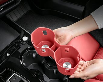 Center Console Cup Holder Protector For Audi owner, Soft Silicone Construction, Front Cabin Beverage Recess
