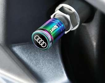 Tire Valve Stem Caps, For Audi Owners, Durable Metal Construction, Wheel Air Nozzle Decoration