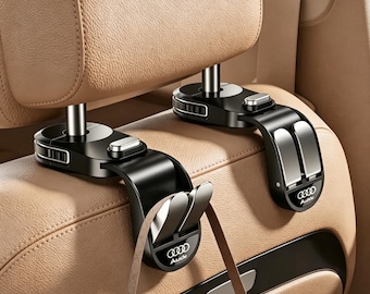 Car Headrest Hook For Audi Owners, ABS Plastic Bag Hanger, Vehicle Seat Back Organizer