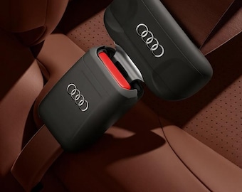Seat Belt Buckle Cover For Audi Owners, Silicone Material Protector, Car Interior Comfort Upgrade