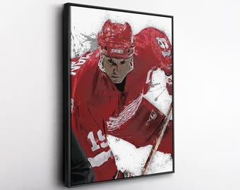Steve Yzerman Gordie Howe Detroit Red Wings Legends Signed Photo