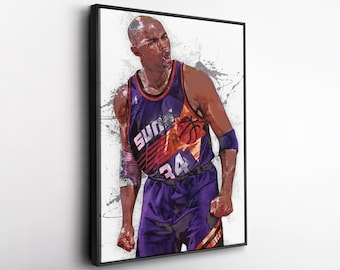 Charles Barkley Phoenix Suns, Rockets 76ers Art Print - Etsy