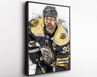 Zdeno Chara Boston Bruins Canvas Print NHL Hockey Wall Art Framed Poster Man Cave Decor Sports Gift for Bruins Fans