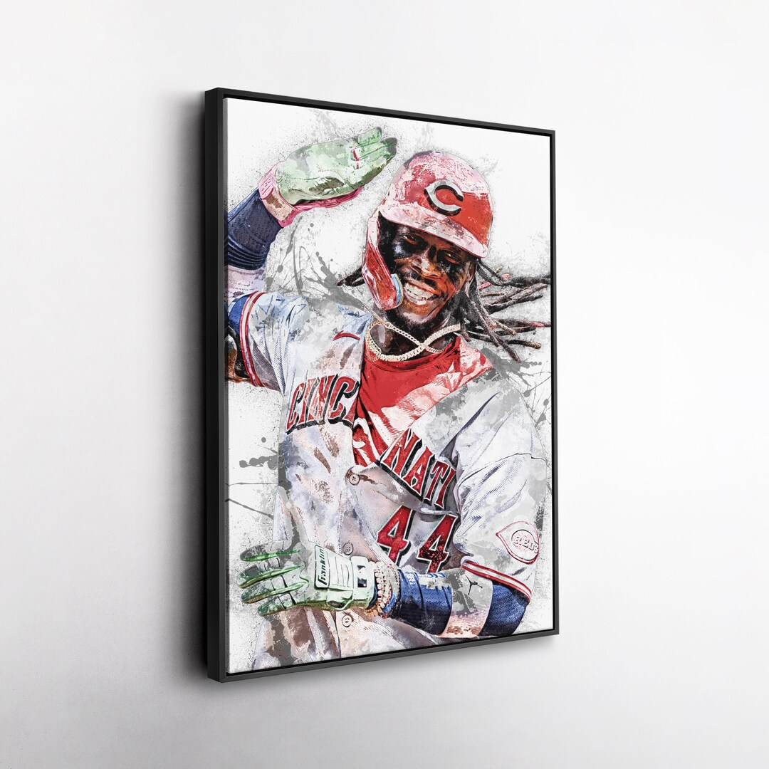 Elly De La Cruz Cincinnati Reds Canvas Print MLB Baseball Wall Art ...