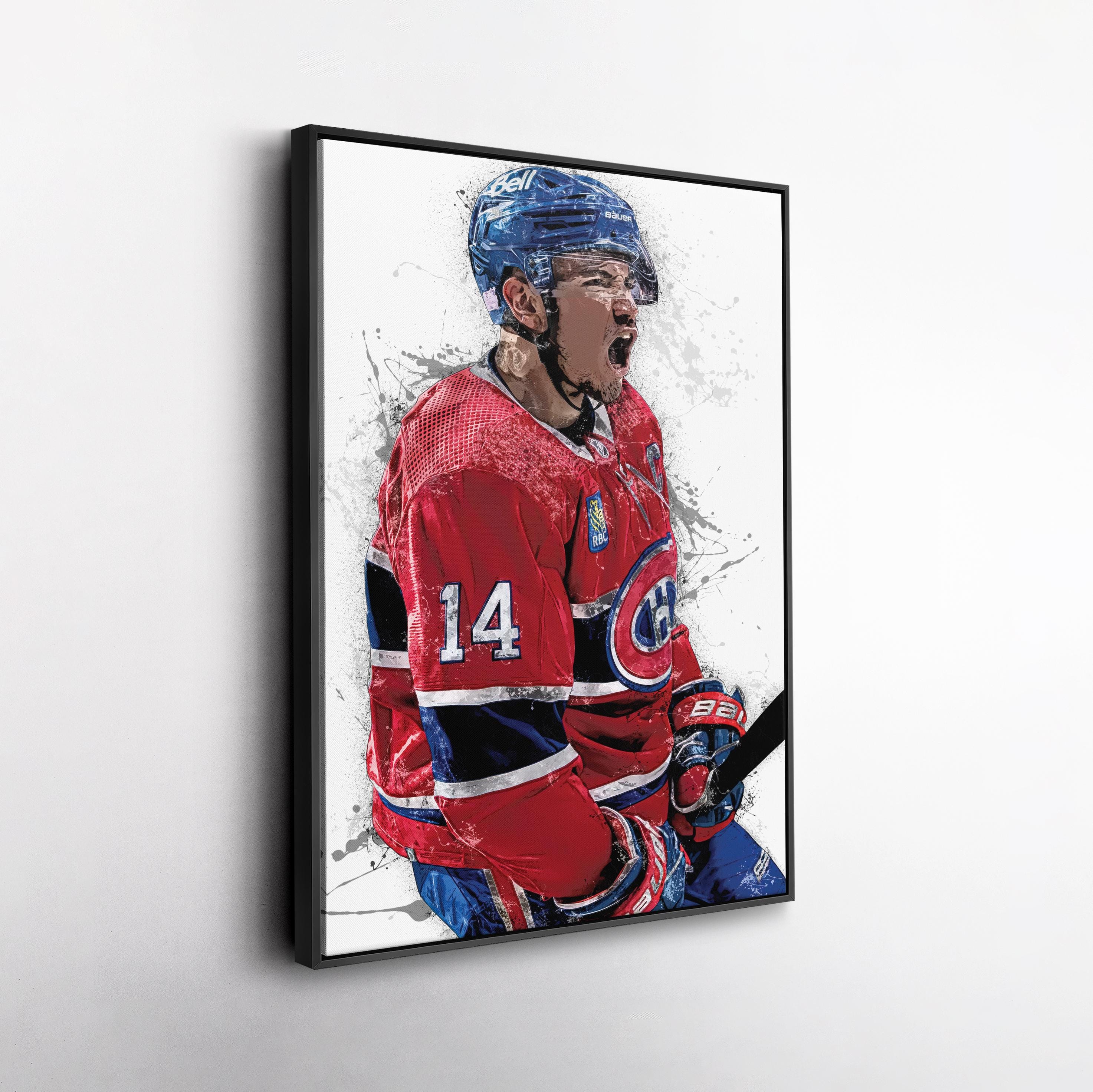 Nick Suzuki Montreal Canadiens Canvas Print NHL Hockey Wall Art