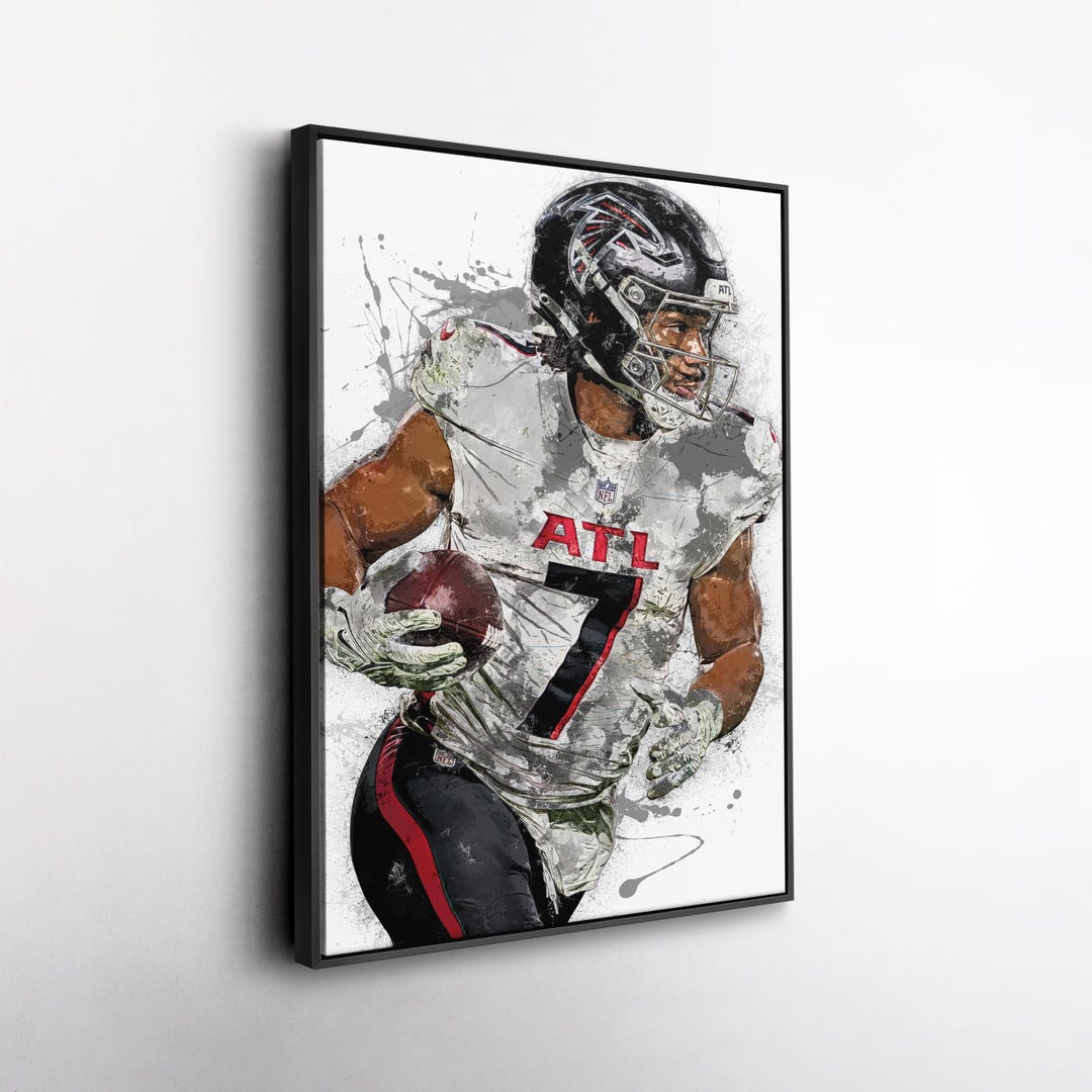 Bijan Robinson Atlanta Falcons Canvas Print NFL Football Wall Art — free download
