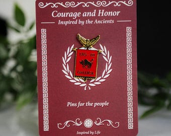 Alfiler de esmalte Legio iii gallica – legión de toros, fundada por julio césar