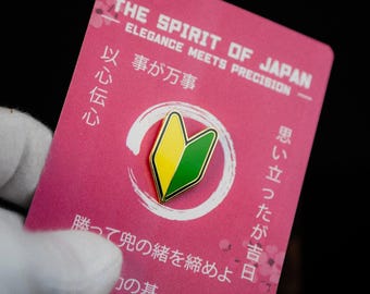 Shoshinsha Mark Enamel Pin – Japanese Beginner Driver Symbol