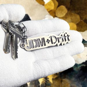 Jdm drift keychain - premium stainless steel accessory for car enthusiasts & drift culture fans
