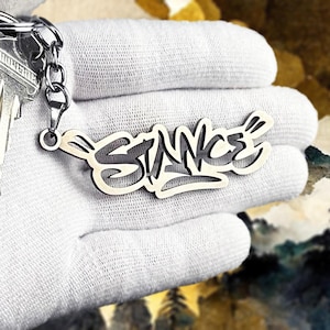 Stance keychain - premium stainless steel jdm accessory for car enthusiasts
