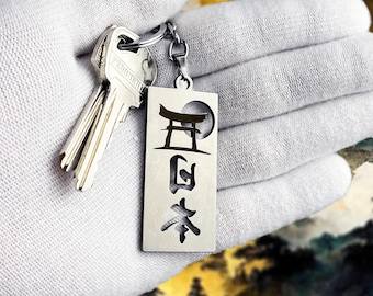 Japanese jet tag keychain - premium stainless steel jdm accessory for car enthusiasts