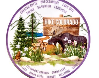 Colorado Hiking Sticker: Waterproof Souvenir Gift