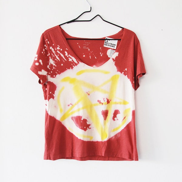 Fugazi (Red) Blouse / Size Medium / ONE OF A KIND