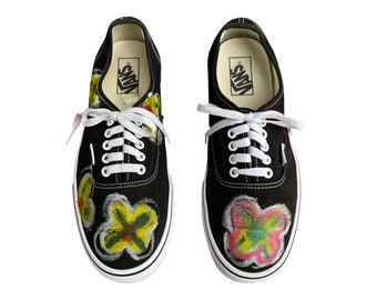 Flower Crayons Vans / Men's Size 9.5