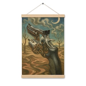 Poster with hangers