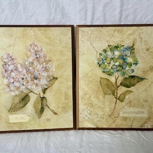 カラーの花のウォールプレート　壁掛け／Cheri Blum ヴィンテージ カラーの花のウォールプレート 壁掛け／Cheri Blum ヴィンテージ