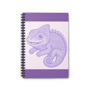 Colorful Chameleon Spiral Notebook - Perfect for Thank You Notes, Journaling, School, Gifts, and Art Lovers