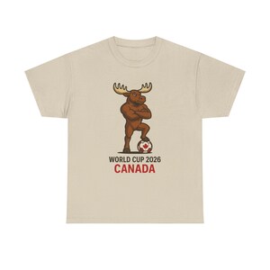 World Cup 2026 Canada Tee: Unisex Heavy Cotton Soccer Shirt image 3