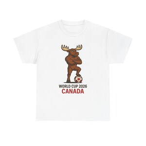 World Cup 2026 Canada Tee: Unisex Heavy Cotton Soccer Shirt image 2