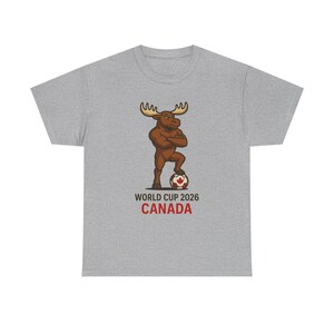 World Cup 2026 Canada Tee: Unisex Heavy Cotton Soccer Shirt image 5