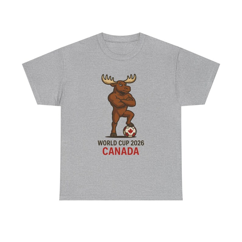 World Cup 2026 Canada Tee: Unisex Heavy Cotton Soccer Shirt image 5